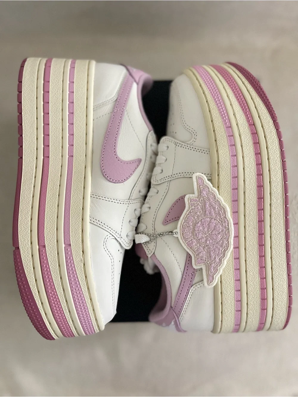 Size 8.5 - Nike WMNS Air Jordan 1 Triple Stack Pale Ivory HV8288-101 Women's NEW